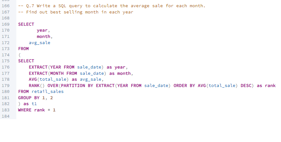 Retail Sales